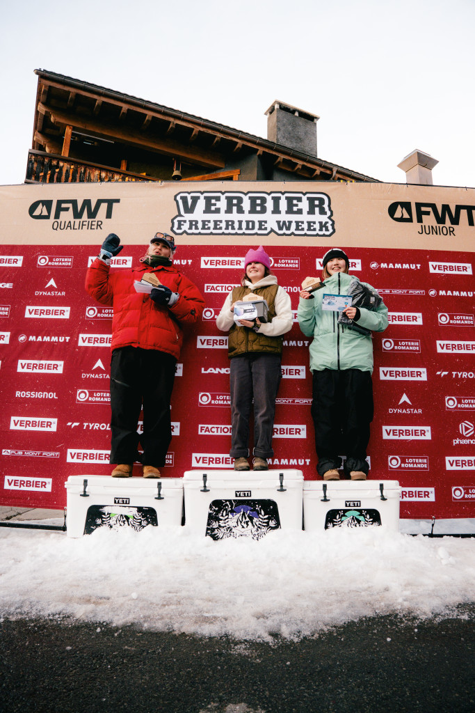 Iina Kurunsaari celebrating at the podium