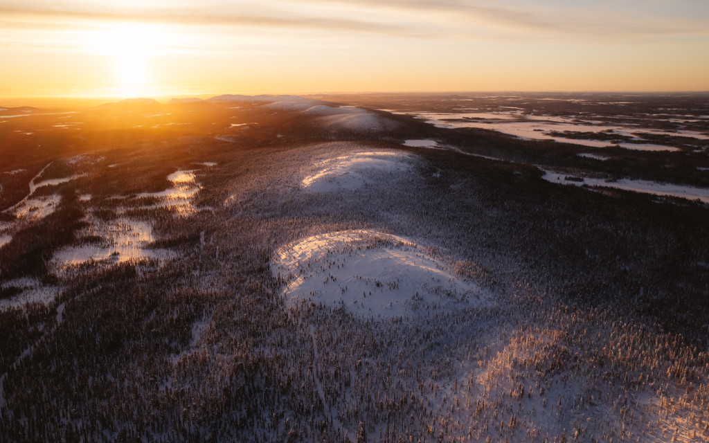Pyhä-Luoston kansallispuisto tunturijono
