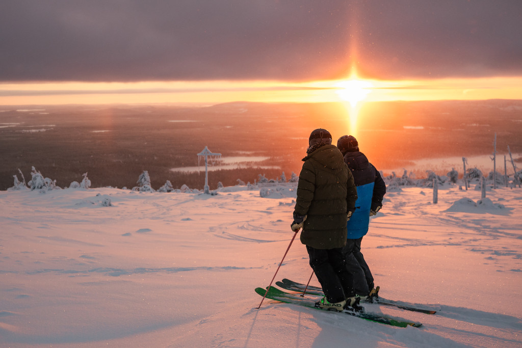 Winter landscape at Pyhä-Luosto National Park in Finnish Lapland