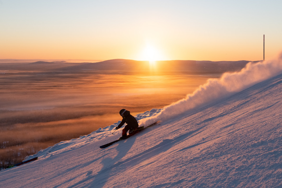 Pyhä rinteet talvi telemark
