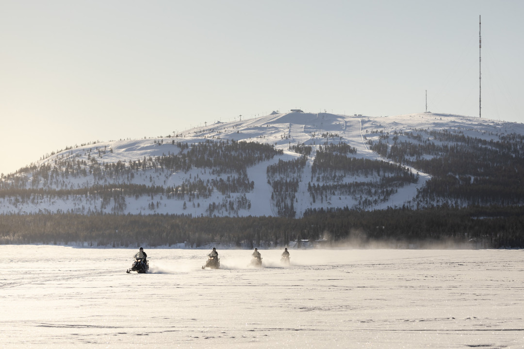 Conquer the Fells Electric Snowmobile Tour by Experience Pyha