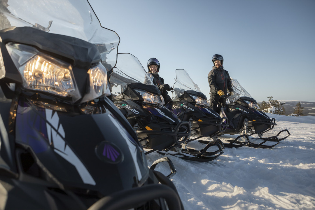 Electric Snowmobile Nature Safari by Experience Pyha