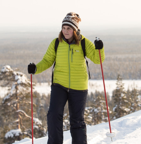 Scenic Snowshoeing on the top of Pyhä Fell