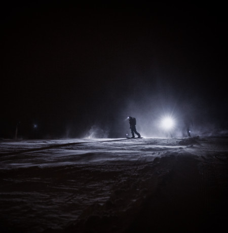 Night skiing Pyhä