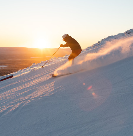Skier at Pyhä Ski Resort