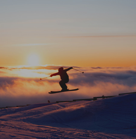 Skier at Pyhä Ski Resort