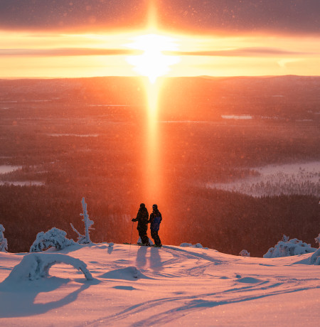 Pyhä Ski Resort sunset