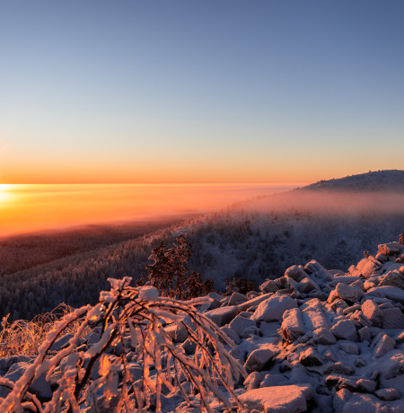 VisitPyhaluosto-alkutalvi-maisema