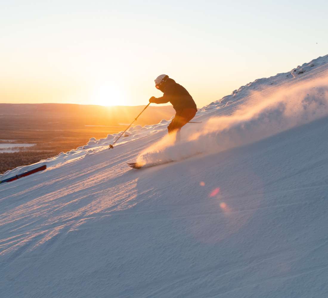 Skier at Pyhä Ski Resort