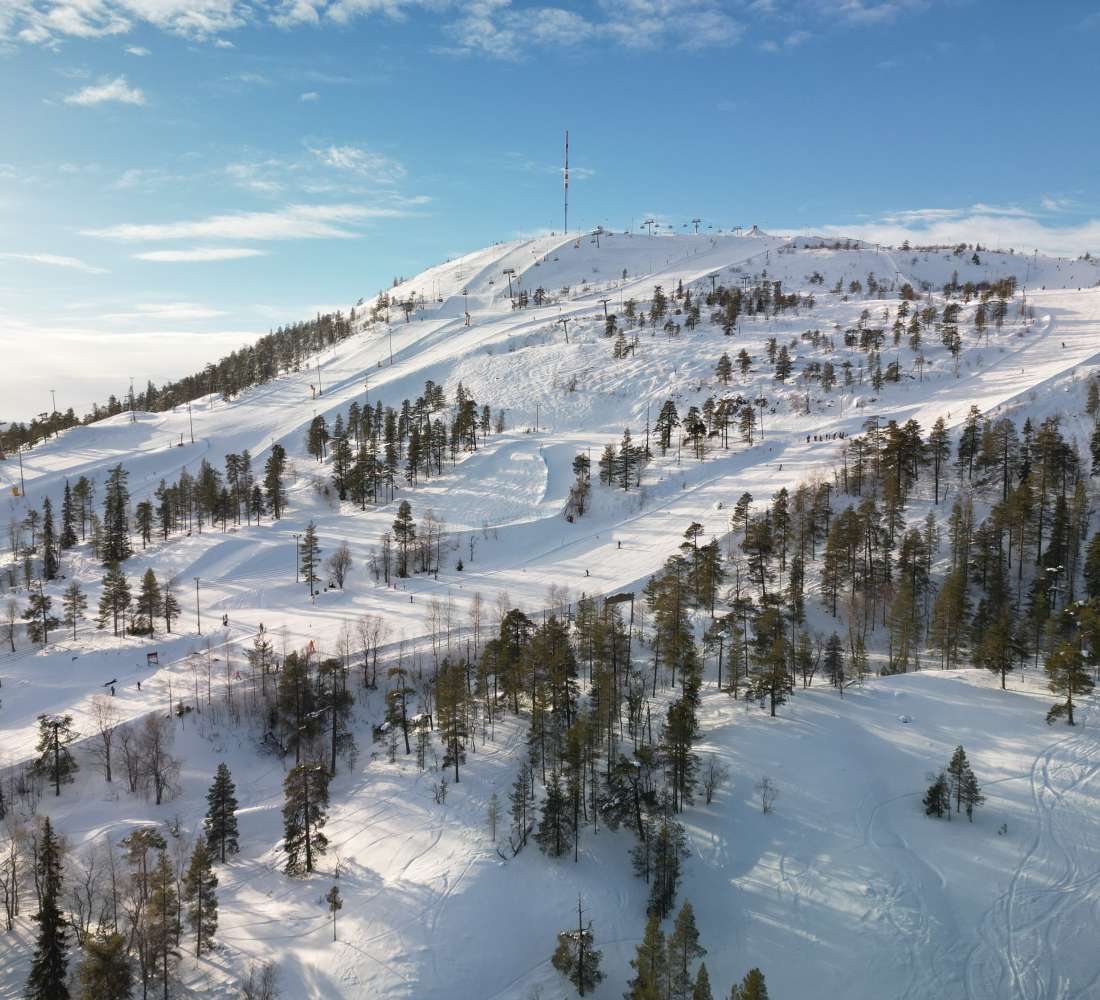 Pyhä Ski Resort drone image