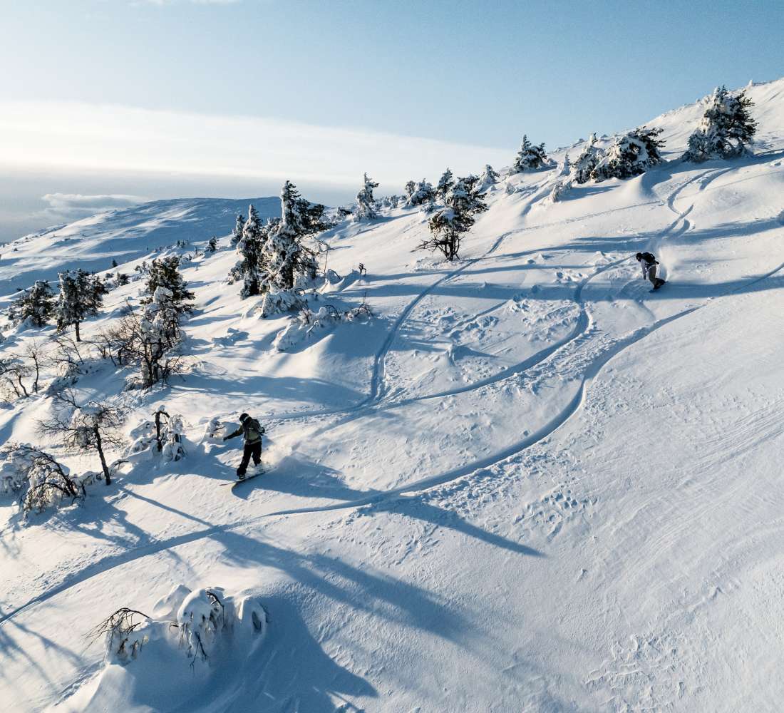 Pyhä Ski Resort backcountry snowboarding