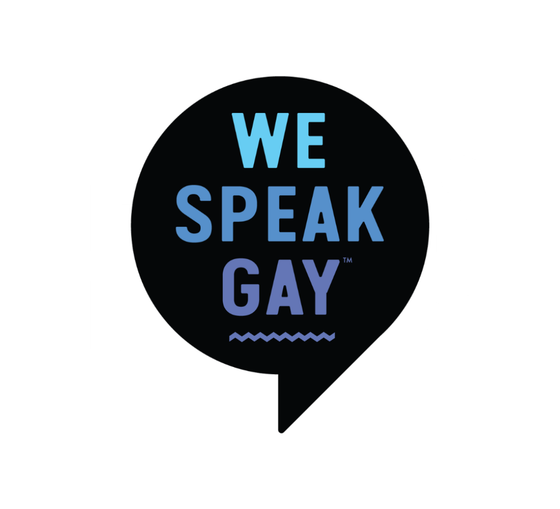We Speak Gay logo