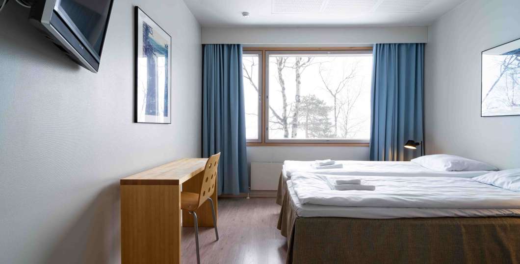 Hotelli Pyhätunturi Panorama makuuhuone