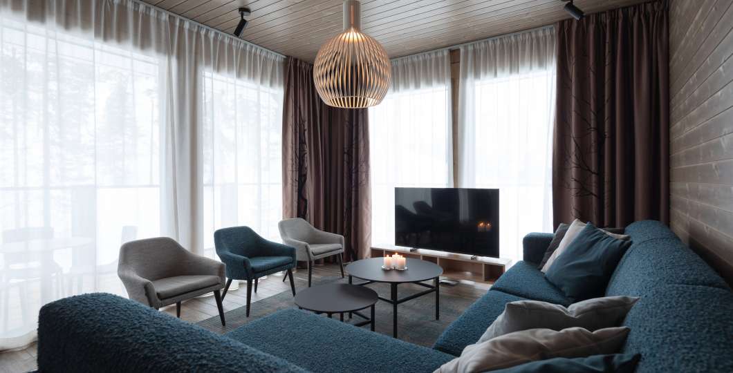 Kultakero Ski-Inn Pore89 olohuone