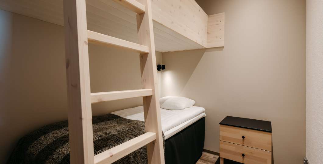 Kultakero Ski-Inn Pore89 pieni makuuhuone
