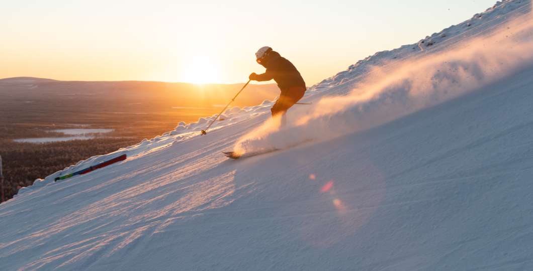 Skier at Pyhä Ski Resort